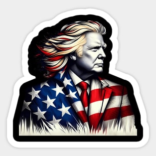 Donald Trump 2024 Elections Funny Sticker